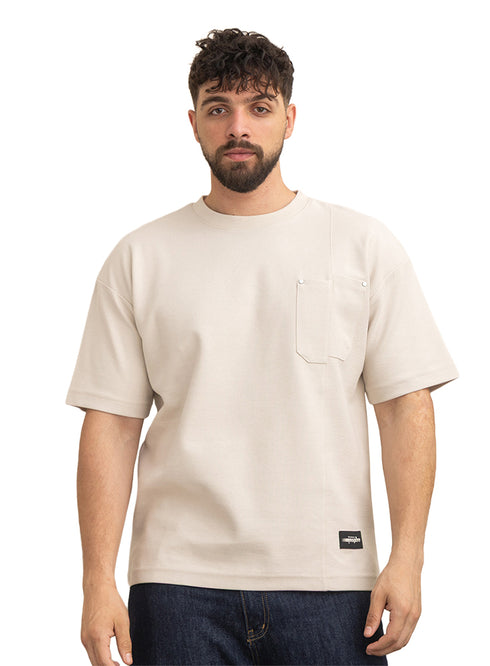 Beige Design 1014 NF-Round T-Shirt