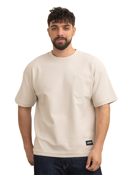Beige Design 1014 NF-Round T-Shirt
