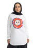 White-Design 7 Printed Long-Sleeve