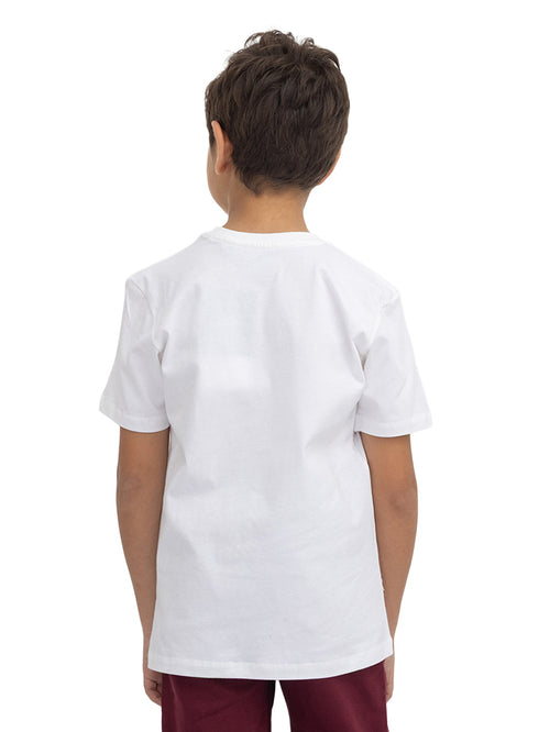 White Kids Round T-Shirt