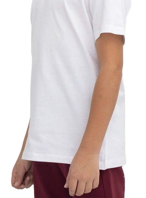 White Kids Round T-Shirt