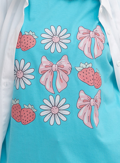 Aqua-Design 11 Printed Short-Sleeve