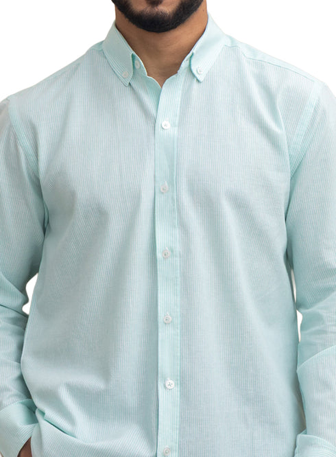 Aqua-Design 1 Striped Linen Shirt