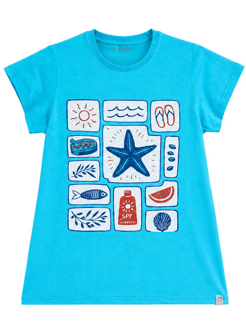 Aqua-Design 2 Printed Short-Sleeve