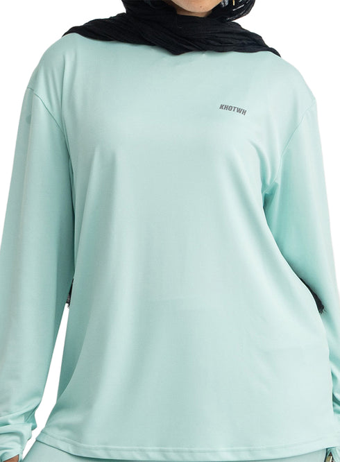 Aqua Sporting Long-Sleeve T-Shirt
