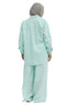 Aqua Striped linen Suit