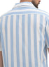 Baby Blue - Design 6 Striped Tennis Collar Shirt