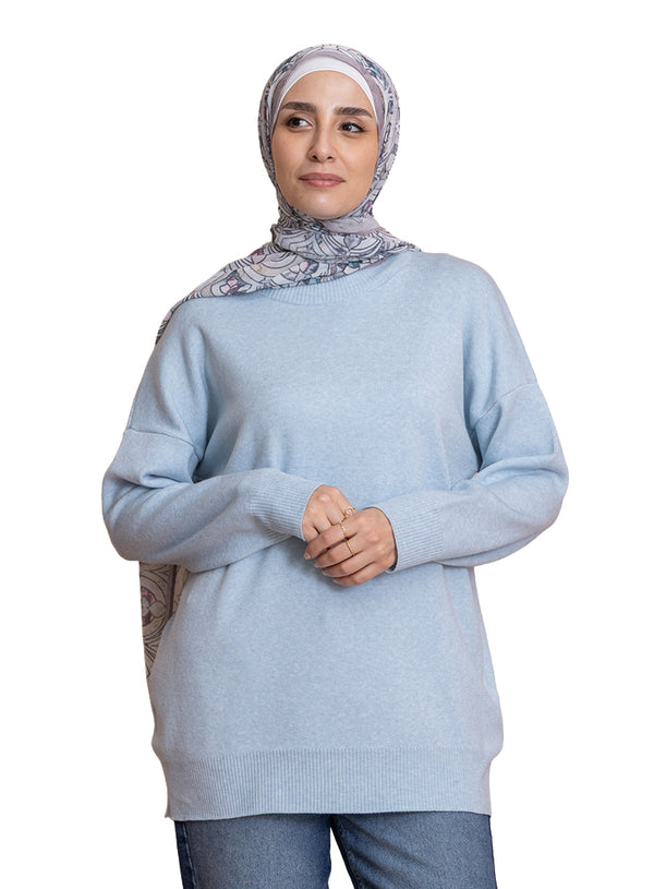 Baby Blue Over Size Half Cool