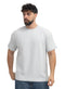 Baby Blue UpSide Sleeve -Crunchy-Oversize Round T-Shirt