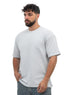Baby Blue V-Crunchy-Oversize Round T-Shirt