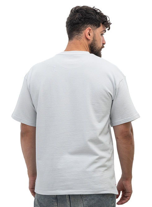 Baby Blue V-Crunchy-Oversize Round T-Shirt
