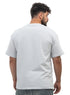 Baby Blue V-Crunchy-Oversize Round T-Shirt
