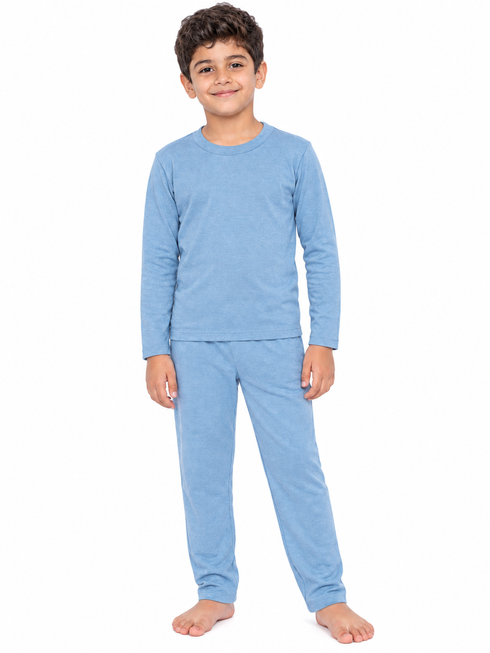 Baby Blue Kids Thermal Set
