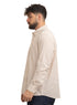 Beige-Design 1 Striped Oxford Shirt