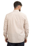 Beige-Design 1 Striped Oxford Shirt