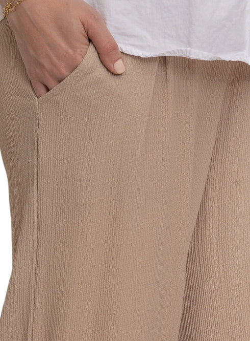 بنطلون كروشية - بيج