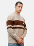 Beige Design 2402 Round Pullover