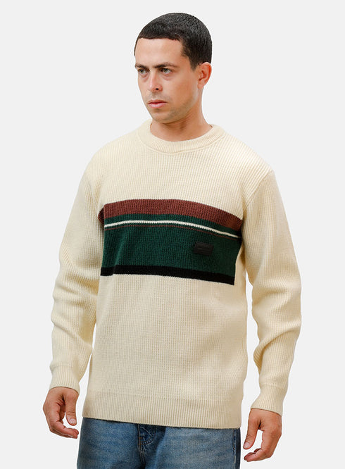 Beige Design 2455 Round Pullover