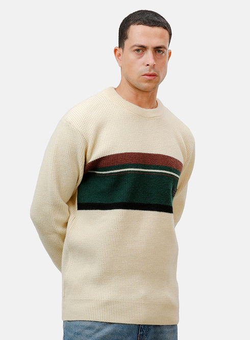 Beige Design 2455 Round Pullover