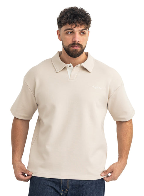 Beige Design 3083 NF-Polo Neck T-Shirt