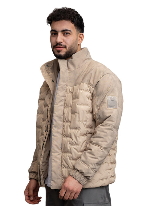 Beige Puffer Jacket 5002