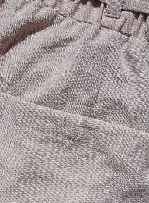 بنطلون كتان -بيج