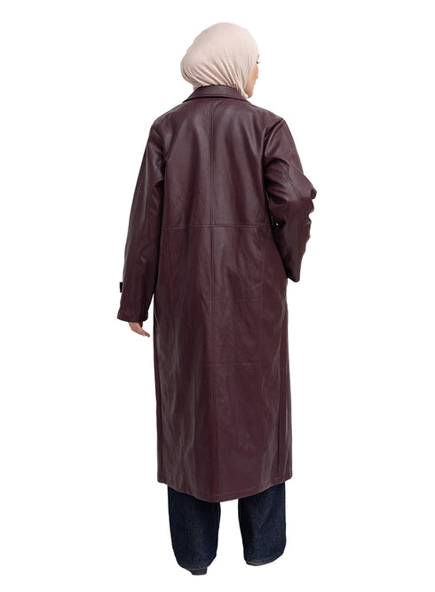 Bergundy - GS-Leather Coat
