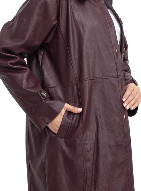 Bergundy - GS-Leather Coat
