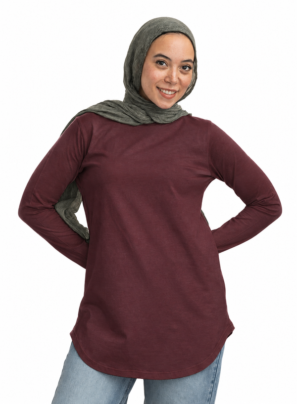 Bergundy Cur.Long-Sleeve