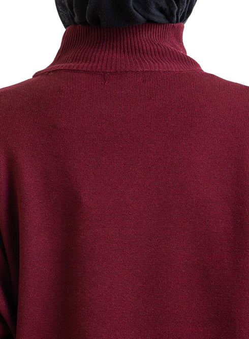 Bergundy Over Size Half Cole