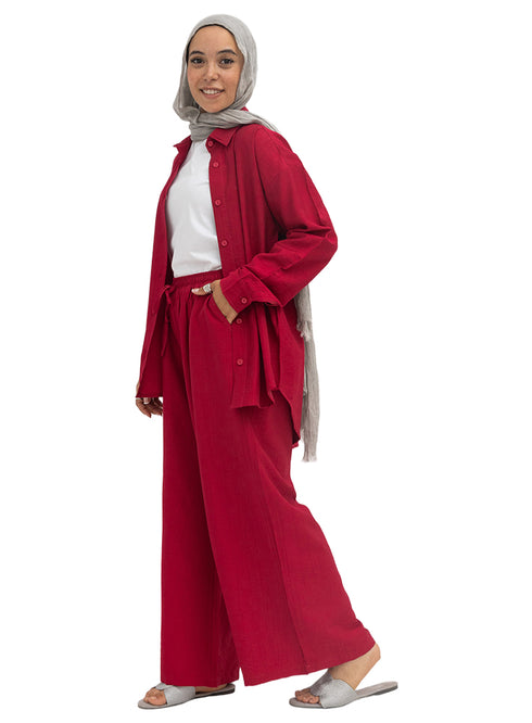 Bergundy RD-Relaxed Suit