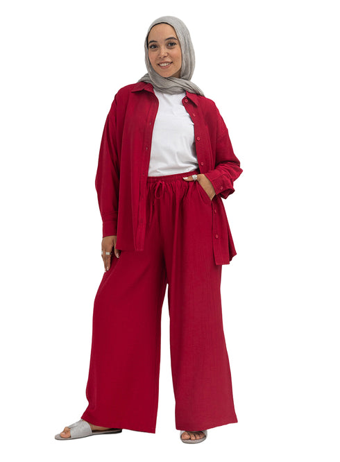 Bergundy RD-Relaxed Suit