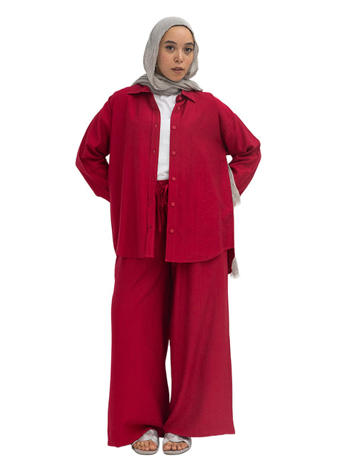 Bergundy RD-Relaxed Suit