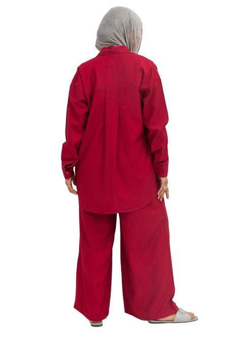 Bergundy RD-Relaxed Suit