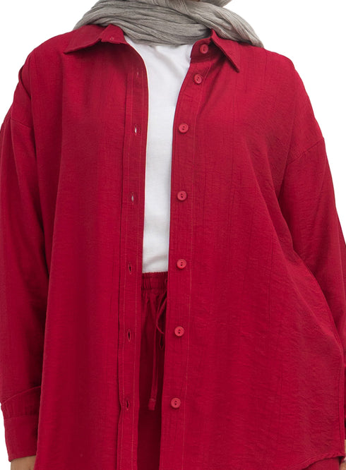 Bergundy RD-Relaxed Suit