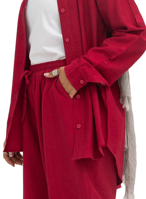 Bergundy RD-Relaxed Suit