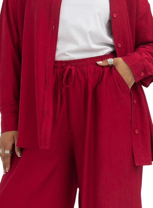 Bergundy RD-Relaxed Suit