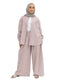 Bergundy Striped linen Suit