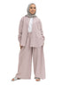 Bergundy Striped linen Suit