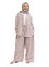 Bergundy Striped linen Suit