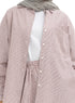 Bergundy Striped linen Suit