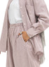 Bergundy Striped linen Suit