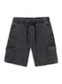 Black 2 Cargo Denim Short