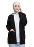 كارديجان سادة بجيب - أسود