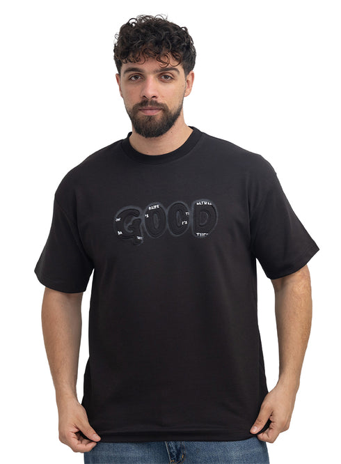 Black Design 1035 NF-Round T-Shirt