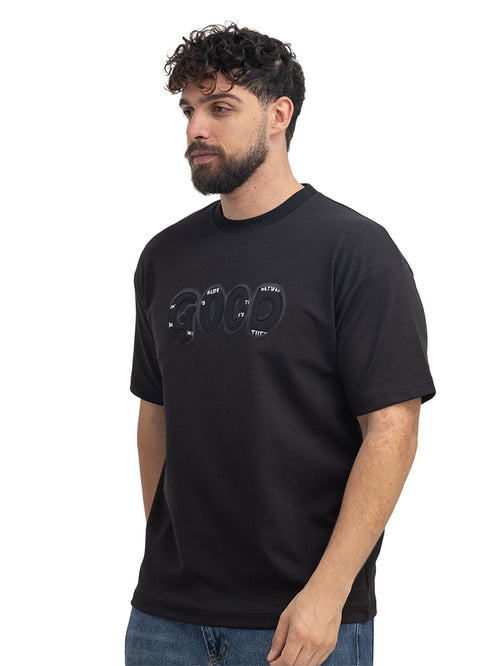 Black Design 1035 NF-Round T-Shirt