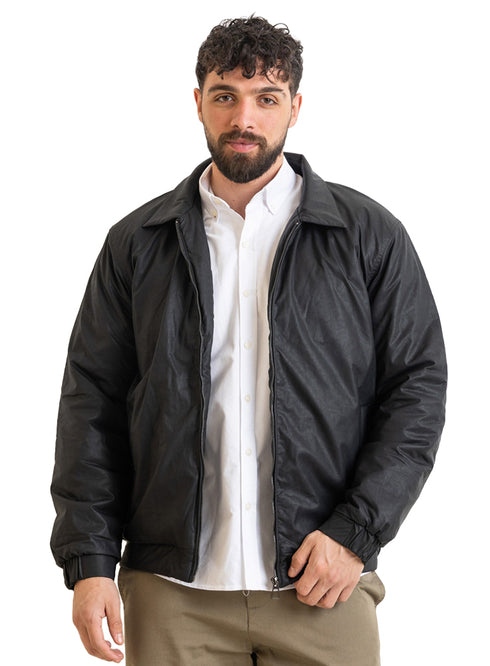 جاكيت جلد 2 - اسود