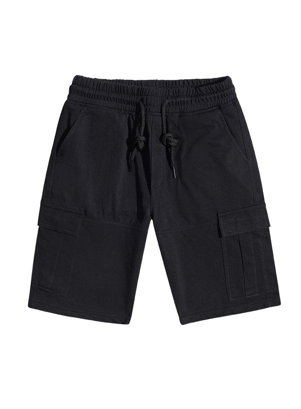 Black Melton Cargo Short