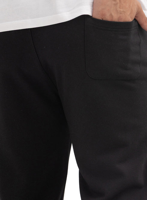 Black Melton Wide Leg