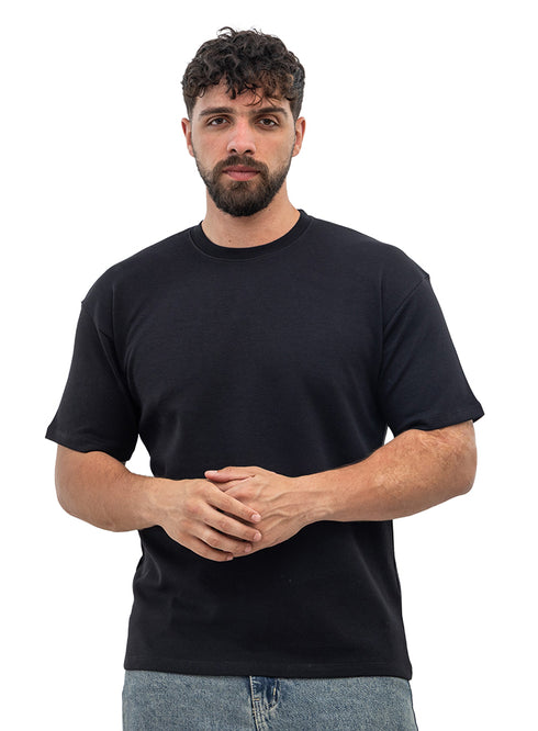 Black NP-Over Size Round T-Shirt